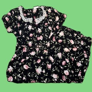Size 10P Vintage Fashion Bug Floral Dress